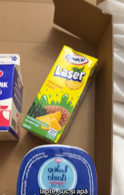 Ce alimente au primit românii blocați de bombardamente în Dubai. Autoritățile din Emirate le-au livrat gratuit cutii pline la cazare
