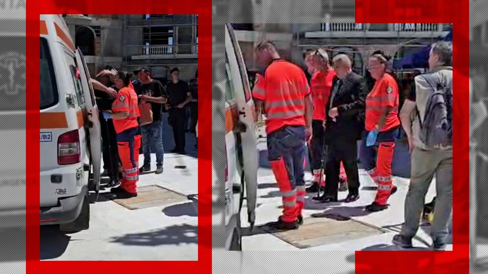 Incidente la sfințirea bisericii lui Gigi Becali. Un bărbat a avut nevoie de îngrijiri medicale