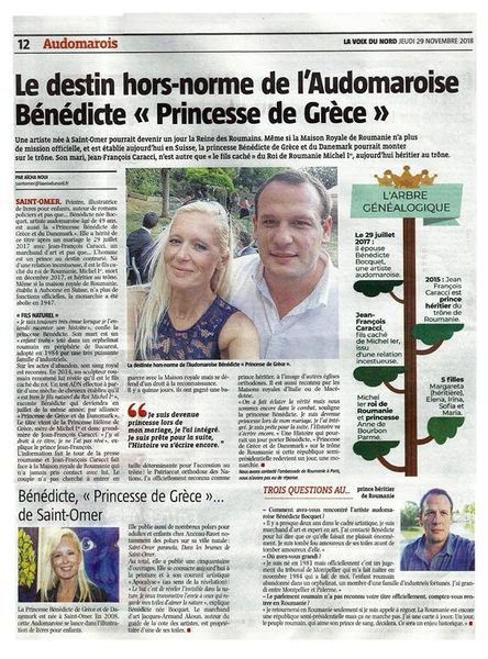 Jean-François Caracci și soția sa, care îl susține în demersul ”regal”