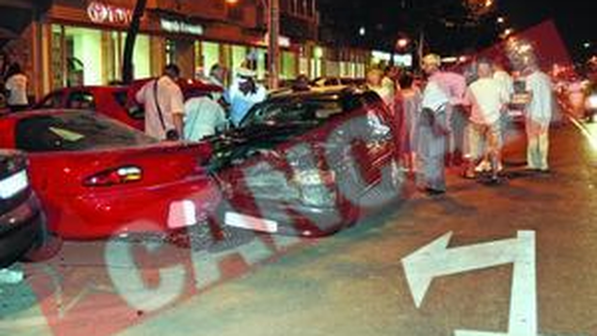 Un Ford a facut praf trei masini parcate