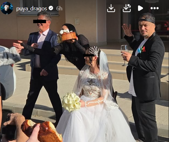 Puya, cea mai bizară ținută de naș de cununie! Sacou, șapca în cap și…