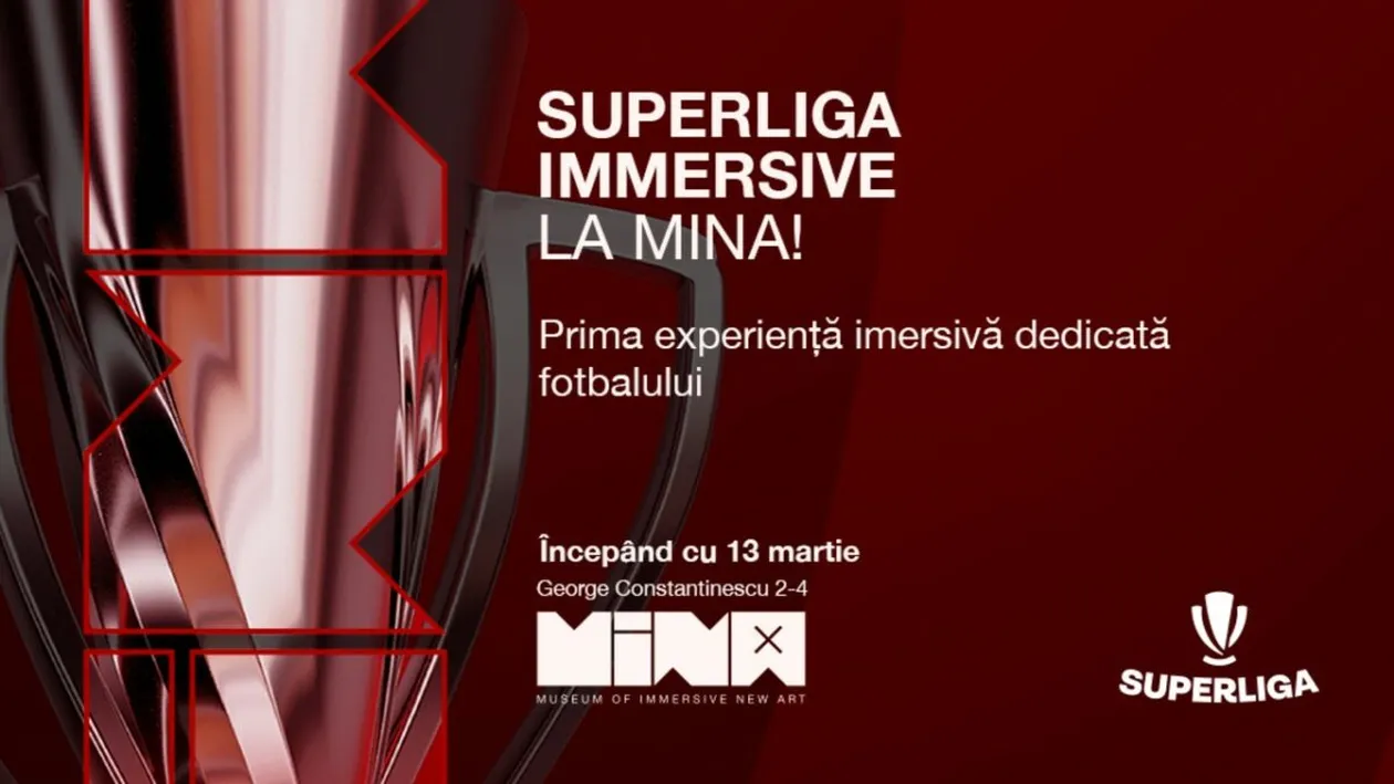 (P) MINA și Superliga lansează show-urile imersive dedicate echipelor de top din fotbalul românesc