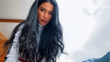 Daniela Crudu, în pericol la munte. Bruneta a dat ochi în ochi cu ursul în drum spre o ședință foto