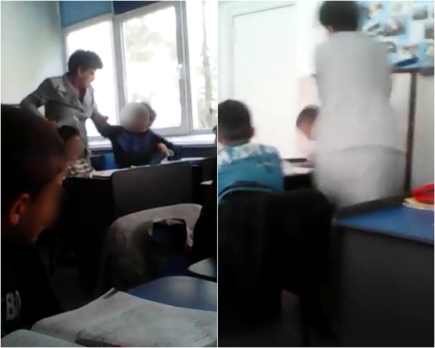 Imaginile cu copiii agresaţi de învăţătoare au devenit virale