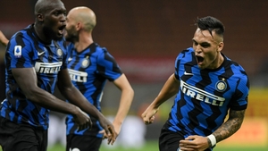 Romelu Lukaku și Lautaro Martinez salută performanța Interului în Europa League!