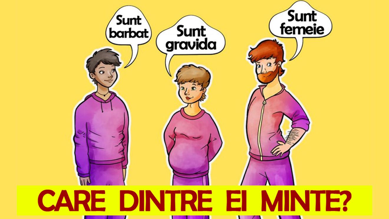 Test de logică pentru IQ 150+ | Care dintre acești 3 oameni minte?