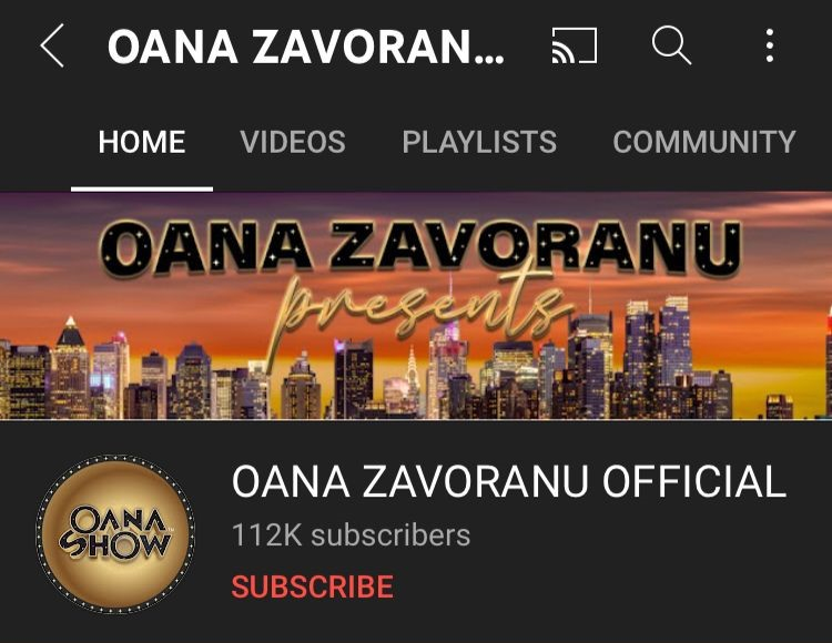 Oana Zăvoranu are "112.000" de abonați pe YouTube/Sursă foto: captură YouTube