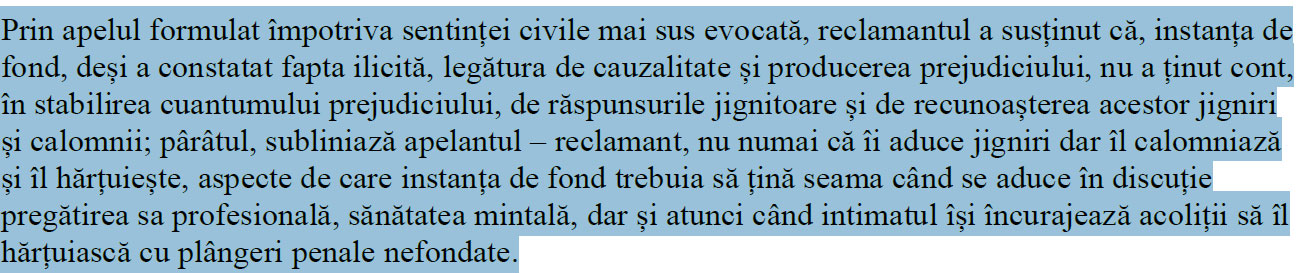 Magistrații au stabilit că Talpan a fost hărțuit de Becali