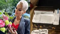 Mesajul macabru pe care Gabriela Lucuțar l-a scris pe propriul tort aniversar! Invitații s-au uitat lung