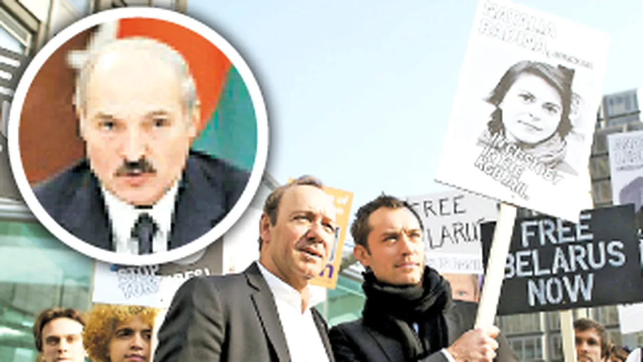 Kevin Spacey si Jude Law au protestat contra ultimului dictator din Europa