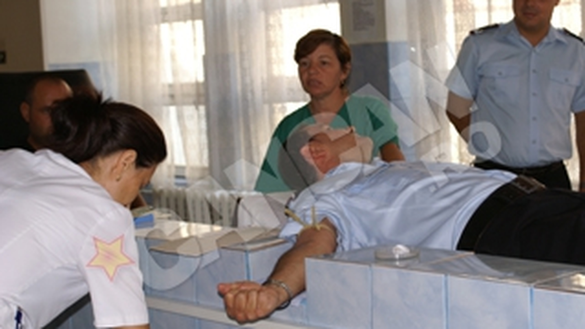 Pompierii gorjeni au donat sange pentru bolnavi