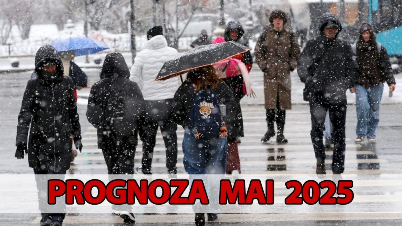 Meteorologii Accuweather anunță o lună mai 2025 ciudată în România. Ninsori, viscol + prognoza pentru București