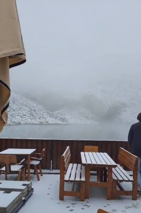 A nins la Bâlea Lac/ sursă foto: Facebook