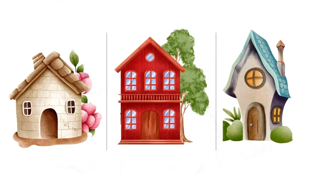 Test psihologic | Alege una dintre cele 3 case din imagine și vei afla care este, de fapt, prioritatea ta numărul 1