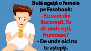 BANC | Bulă agață o femeie pe Facebook: "Eu sunt din București. Tu de unde ești, frumoaso?"
