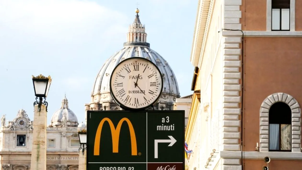 Scandalul la care nimeni nu se aştepta. Ce se întâmpla între celebru lanţ McDonalds şi... Vatican