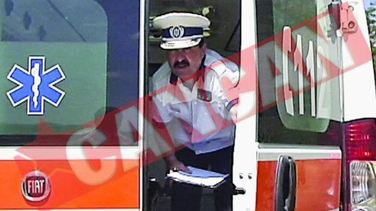 S-a aruncat din ambulanta care o ducea la spital