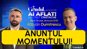 „Ai Aflat! cu Ionuț Cristache” începe marți, 16 iunie, de la ora 15.00, live pe Gândul. Invitat: Răzvan Dumitrescu