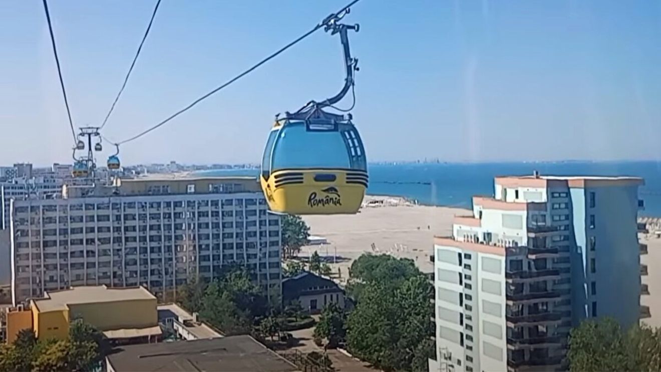 Cât a plătit un turist pentru o călătorie (doar "dus") cu telegondola din Mamaia. S-a întors pe jos
