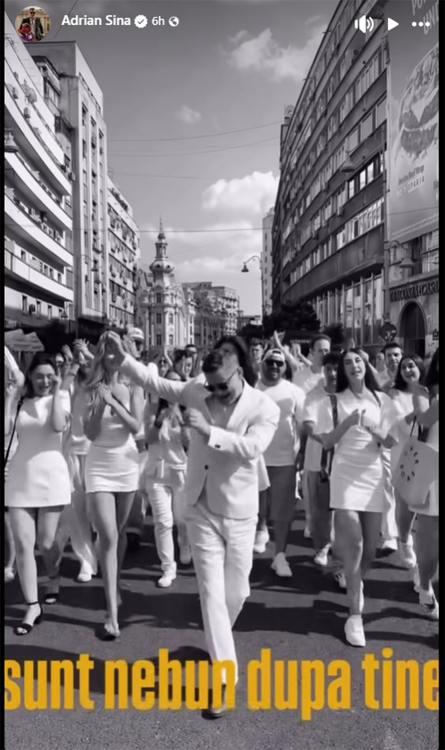 Adi Sînă, mesaj subliminal