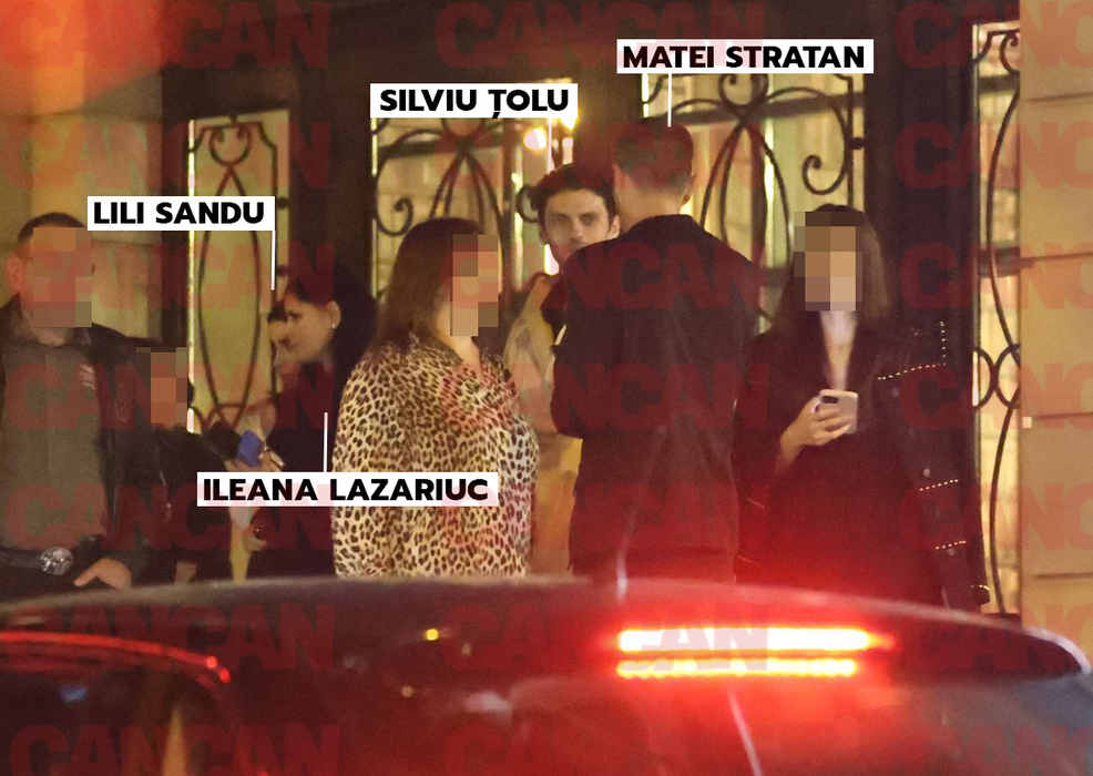 Matei Stratan, Ileana Lazariuc și gașca, după distracția de la Uanderful (SURSA FOTO: CANCAN.RO)