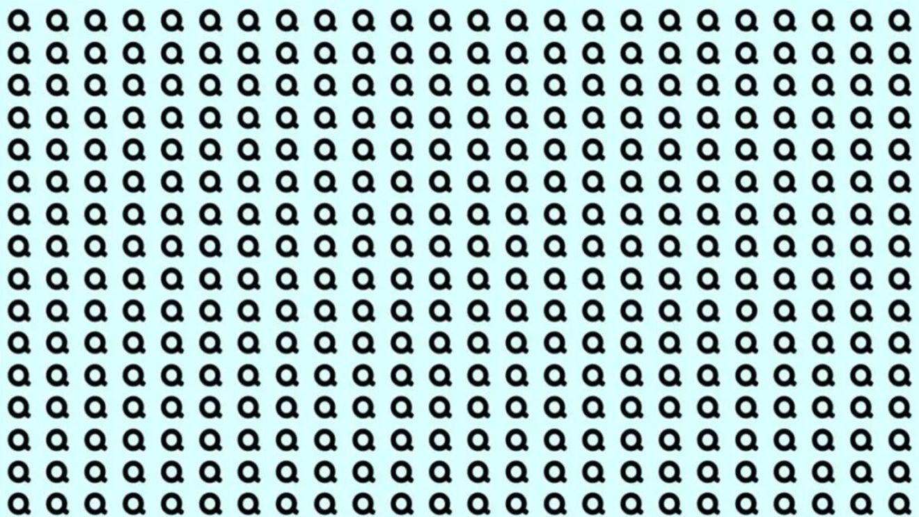 Test de inteligență | Identificați singura literă O ascunsă printre Q-uri, în cel mult 15 secunde