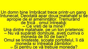 BANC | Un domn bine îmbrăcat trece printr-un gang întunecat