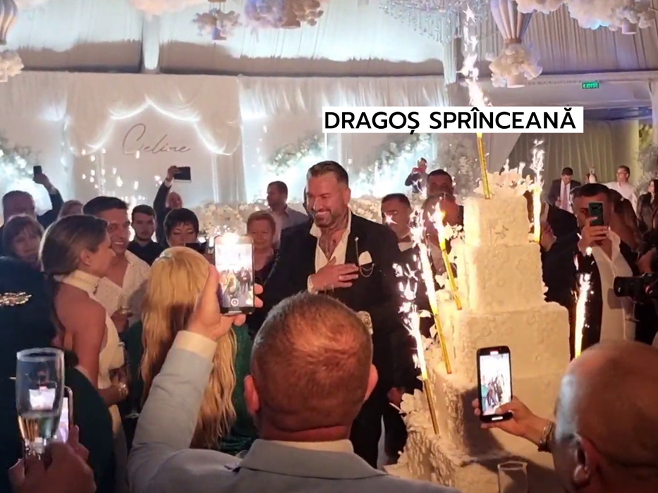 Dragoș Sprînceană, într-o formă de zile mari la botezul micuței Celine