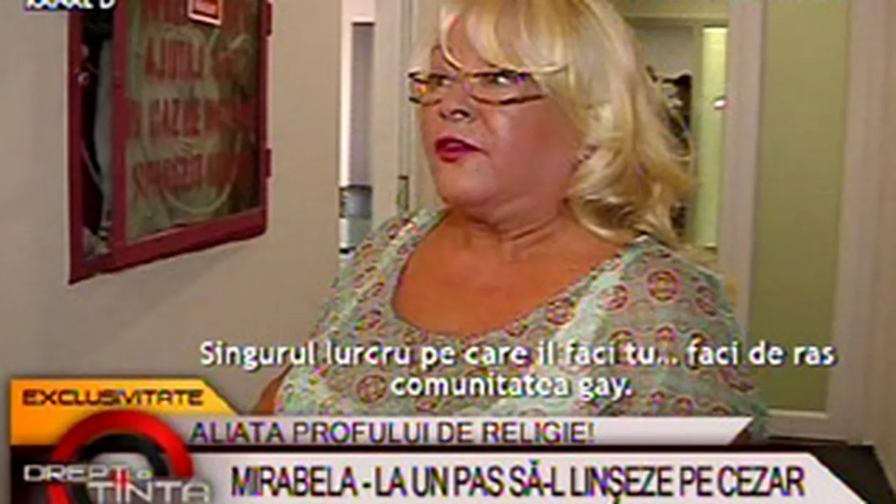 VIDEO Mirabela Dauer a continuat scandalul cu Cezar: Faci de ras comunitatea gay! Eu am prieteni homosexuali! Tu nu ai nici fata de asa ceva!