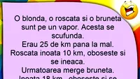 BANC | O blondă, o roșcată și o brunetă sunt pe un vapor