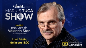 Marius Tucă Show începe luni, 6 iulie, de la ora 18:00, pe Gândul. Invitat: prof. univ. dr. Valentin Stan