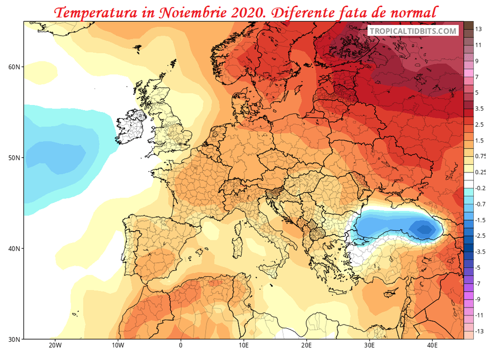 Cum va fi vremea în luna noiembrie în România. Unde va ninge înainte să vină iarna, din punct de vedere calendaristic