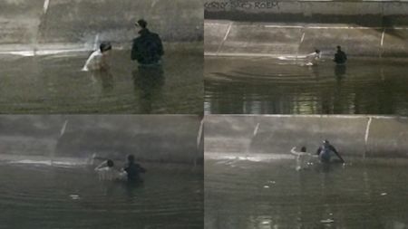 Doi oameni fără adăpost au fost salvați în ultima clipă din râul Dâmbovița, după ce au intrat în apă pentru a strânge PET-uri