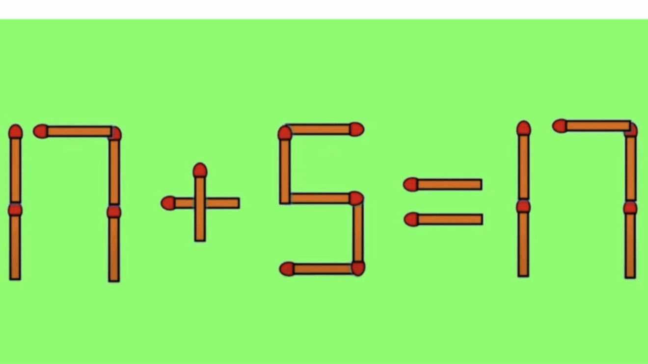 Test IQ | Transformă ecuația greșită în una corectă, după ce muți un singur băț