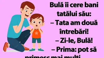 BANC | Bulă îi cere bani tatălui său