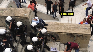Noi proteste violente au loc in Atena