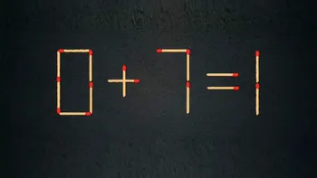 Test de inteligență | Mutați un singur chibrit pentru a corecta 0 + 7 = 1