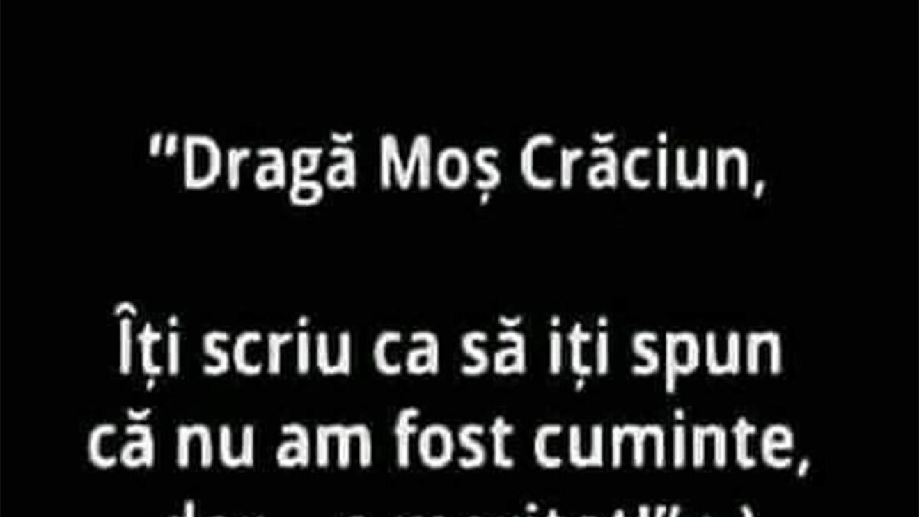 BANCUL ZILEI | Scrisoare către Moș Crăciun