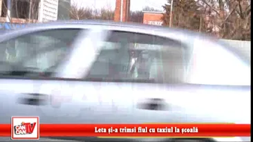 Leta si-a trimis fiul la scoala cu taxiul! Nu inainte de a-i face instructajul soferului!