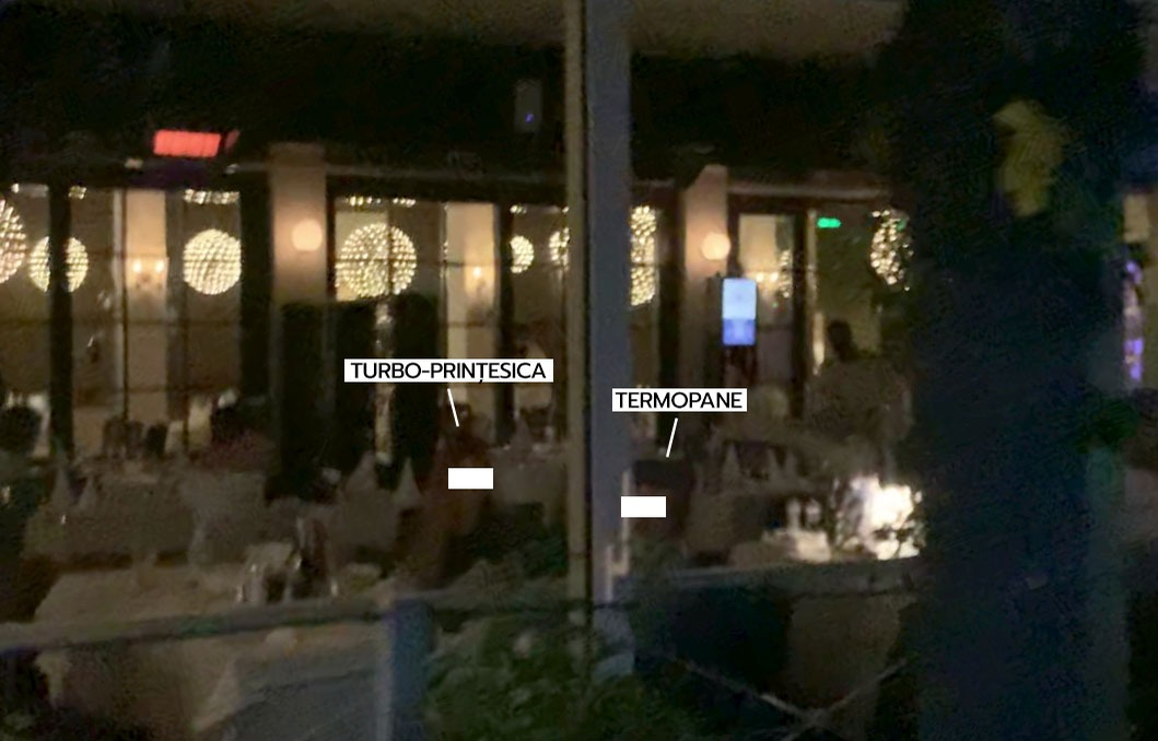 Termopane și Turbo-prințesica, cină romantică, la un restaurant din Herăstrău
