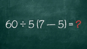 Test IQ pentru matematicieni | Cât face 60 : 5(7-2) ?