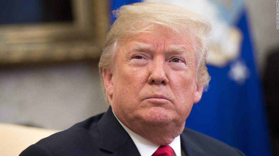 US President Donald Trump speaks during a meeting with NATO Secretary General Jens Stoltenberg in the Oval Office of the White House in Washington, DC, May 17, 2018. (Photo by SAUL LOEB / AFP)        (Photo credit should read SAUL LOEB/AFP/Getty Images)