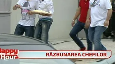 VIDEO Cei trei jurati de la MasterChef s-au razbunat crunt pe Catalin Maruta! Vezi in ce hal a ajuns masina lui dupa emisiunea de ieri