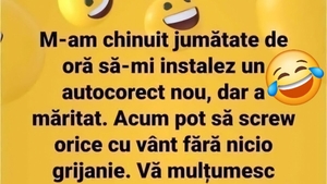 Bancul începutului de săptămână | Mi-am instalat autocorect