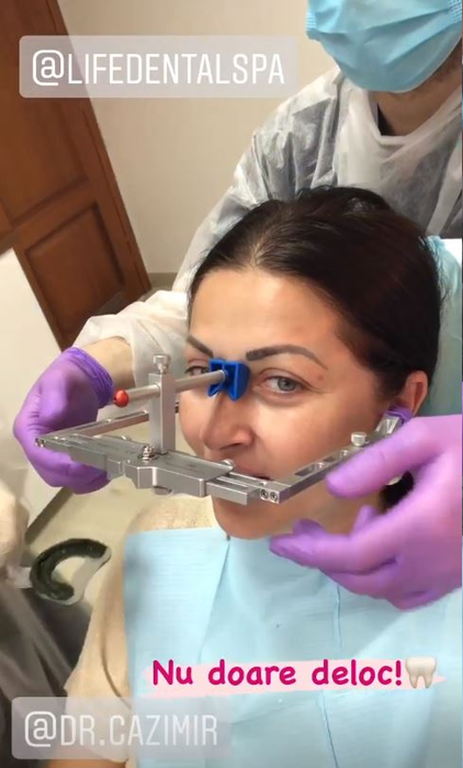Gabriela Cristea, filmată pe scaunul dentistului. Mesajul transmis de vedete în timpul consultației | FOTO