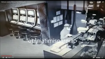 Un individ mascat a jefuit un cazino din Timișoara. Era înarmat cu un cuțit și a plecat cu 5.500 de lei! (video)