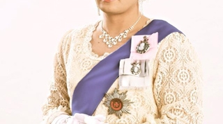 Par blond, tiara pe cap si manusi albe, elegante, ca ale Reginei Marii Britanii - Recunoasteti vedeta din imagine?