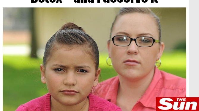 Mama care isi injecta fata de 8 ani cu botox: "Lumea ma uraste si merit"