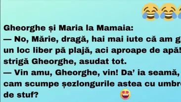 Bancul zilei | Gheorghe și Maria la mare