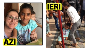 Primele imagini cu Sorina după ce a fost luată cu mascații. Cum arată prima zi la noua ei familie